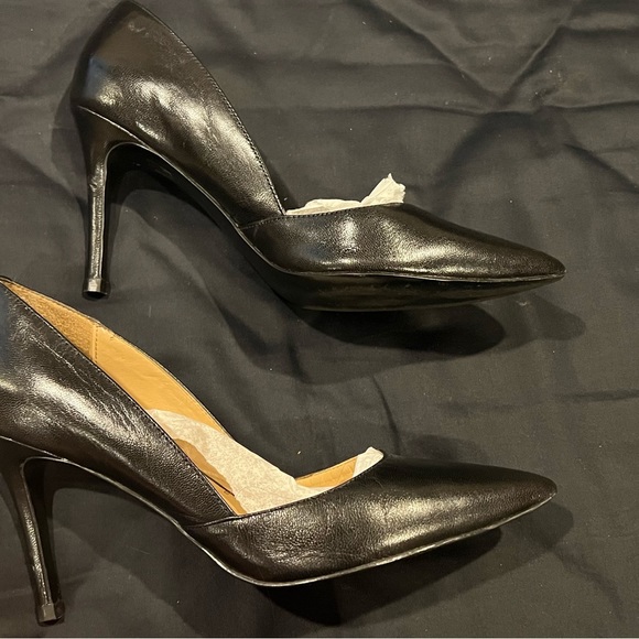 Banana Republic black leather d’orsay heels 8.5 - Picture 3 of 8